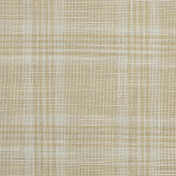 Baumwolle Tina Karo Muster Leinenoptik Beige von Swafing